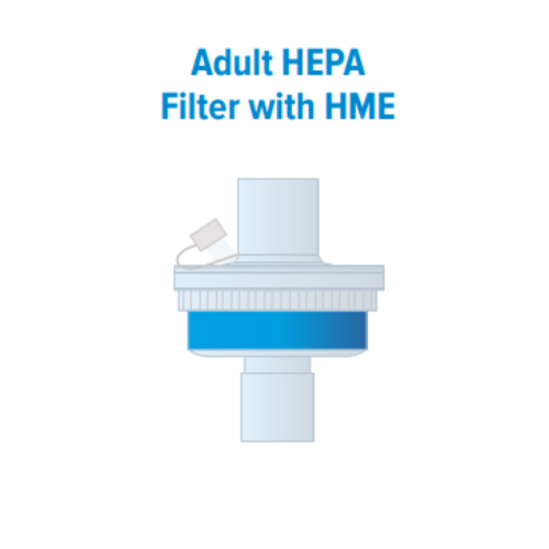 Adult HEPA Filter with HME