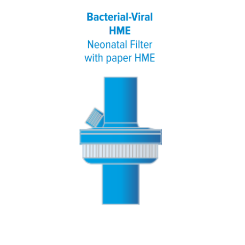 Bacterial-Viral HME Neonatal Filter with paper HME