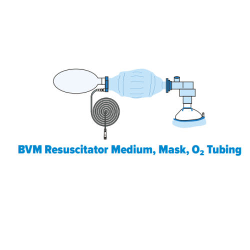 BVM Resuscitator Medium, Mask, O² Tubing