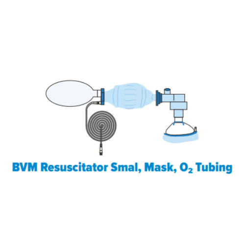 BVM Resuscitator Small, Mask, O² Tubing