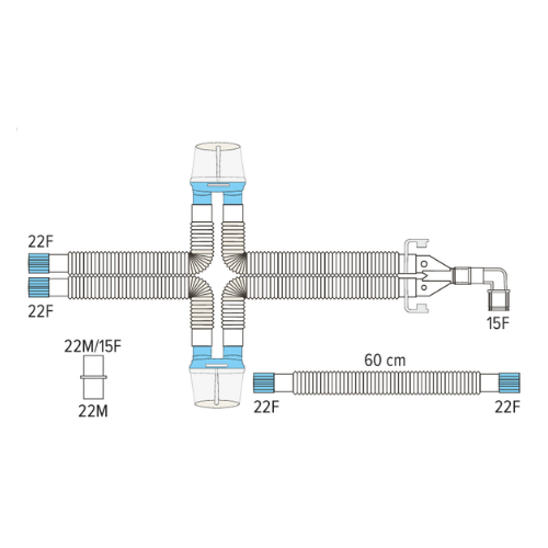 Ventilation Circuits With Limb, Double Water Trap
